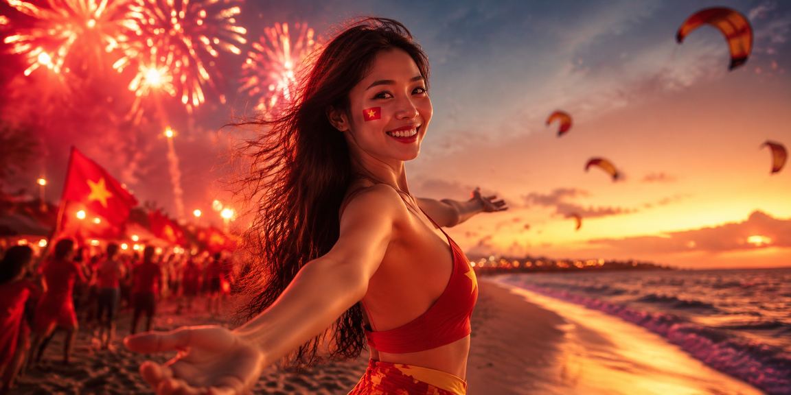 Người chơi xổ số vui vẻ tại khu vực giải trí Mui Ne
